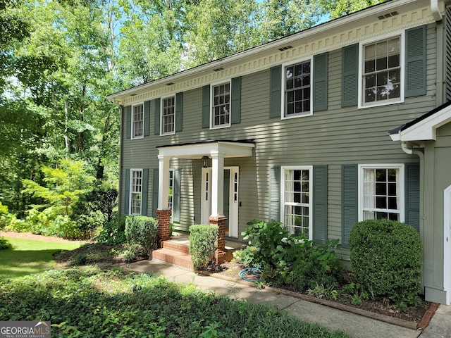 view of colonial-style house