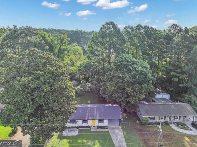 birds eye view of property