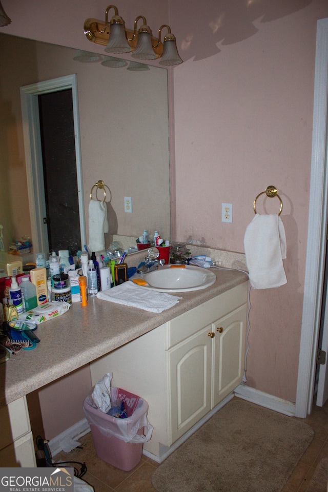 bathroom with vanity