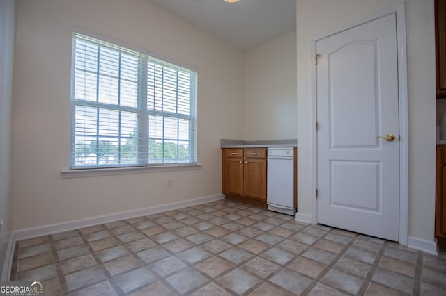 interior space with light tile patterned flooring