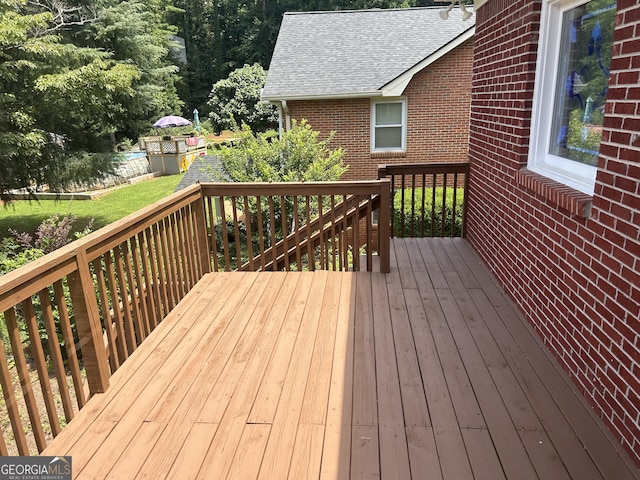 view of deck