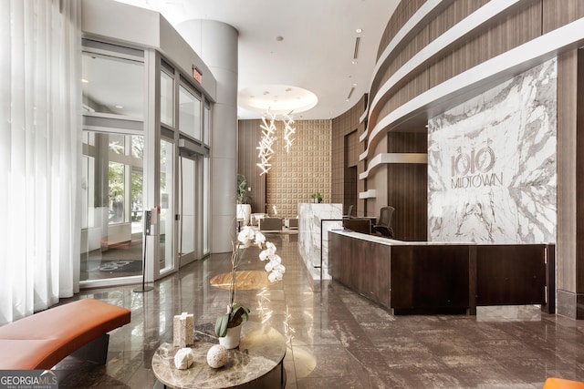 reception area featuring french doors