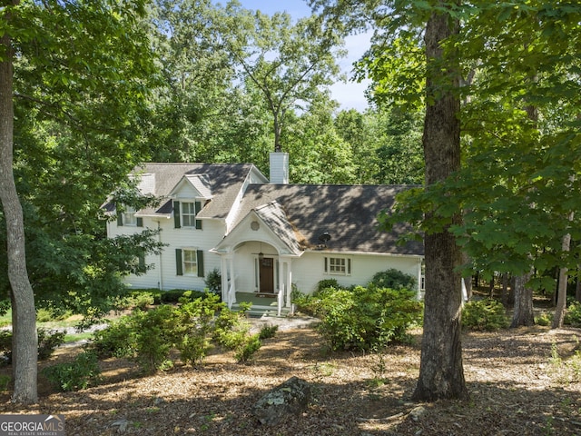 view of cape cod house