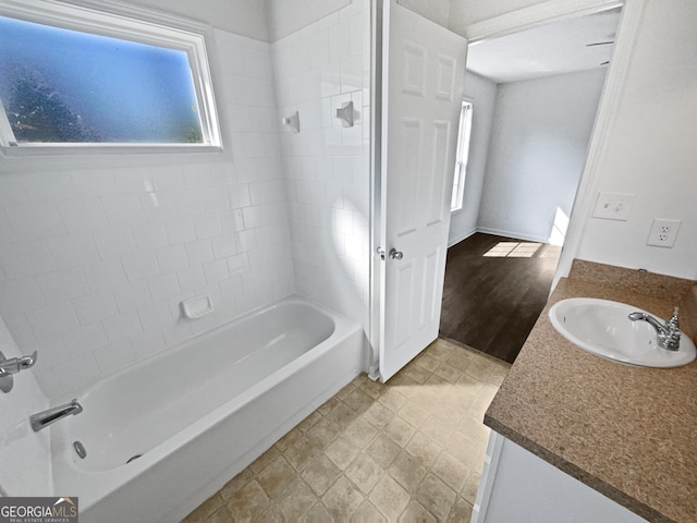 608 Summer Pl, Norcross, GA 30071 - full bath featuring vanity and tub / shower combination