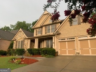 view of front of home featuring a garage