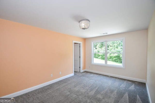 view of carpeted empty room