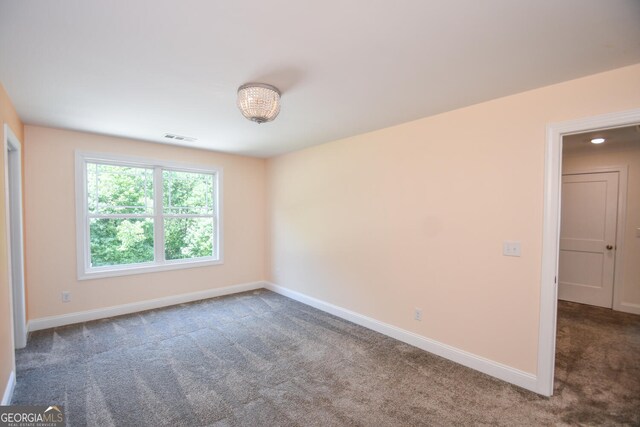 view of carpeted empty room