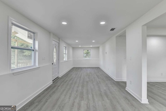 interior space featuring hardwood / wood-style floors