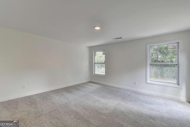 view of carpeted empty room