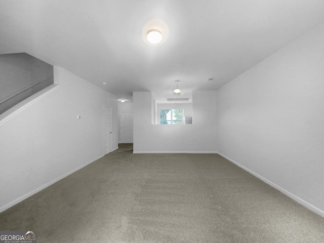 interior space featuring carpet