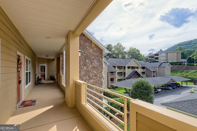 view of balcony