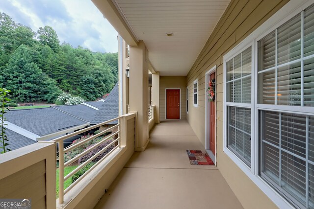 view of balcony