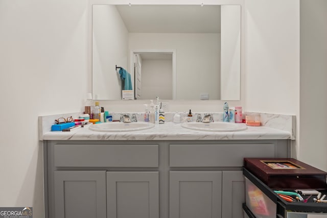 bathroom featuring vanity