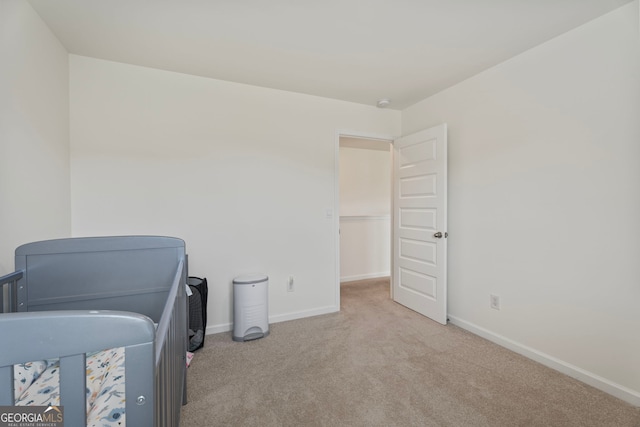 view of carpeted office space