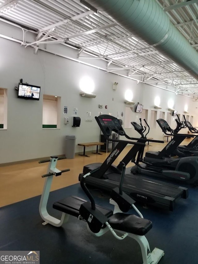 view of exercise room