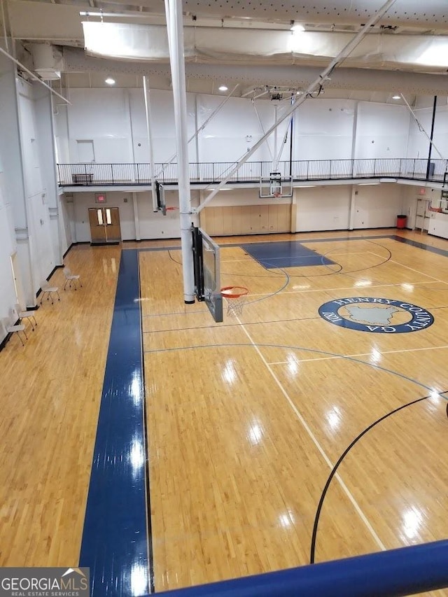 view of basketball court