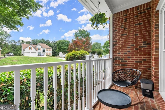 view of balcony