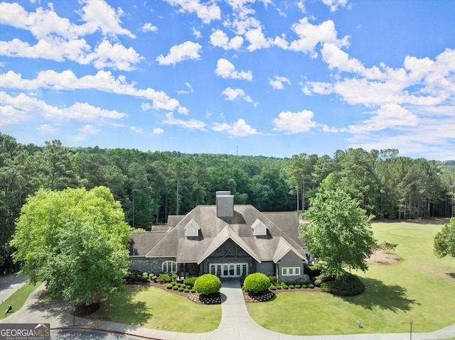 birds eye view of property