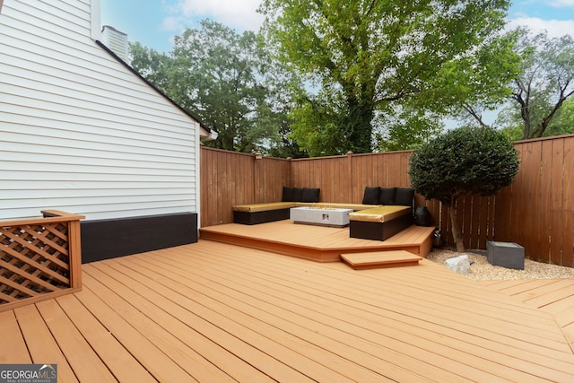 view of wooden terrace