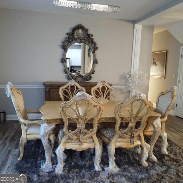 dining room featuring hardwood / wood-style floors