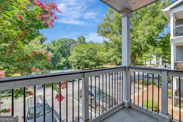 view of balcony