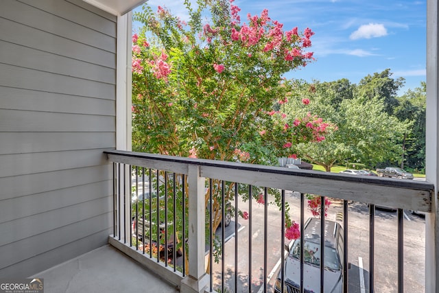 view of balcony