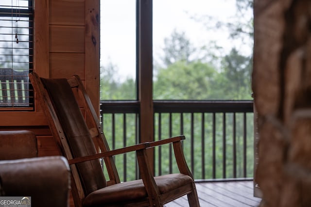 view of sunroom