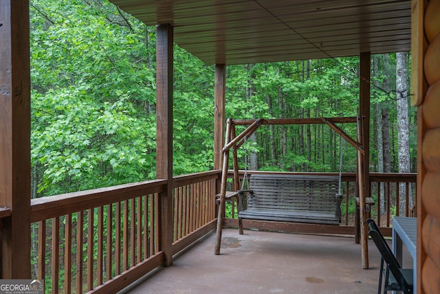 view of wooden terrace