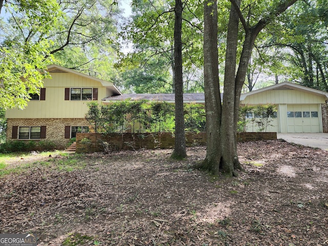 view of home's exterior featuring a garage