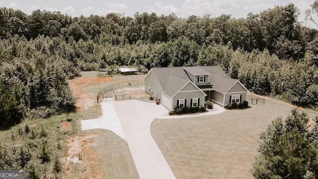 birds eye view of property