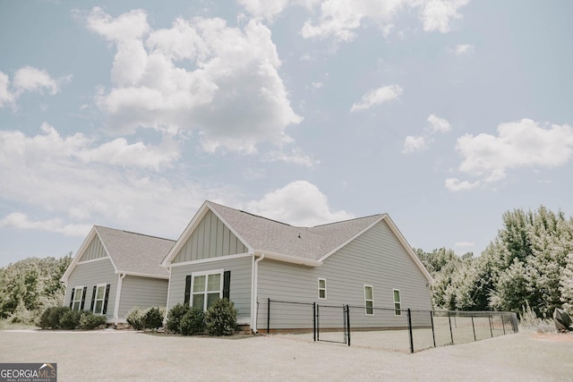 view of side of property