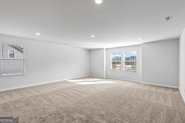 view of carpeted empty room