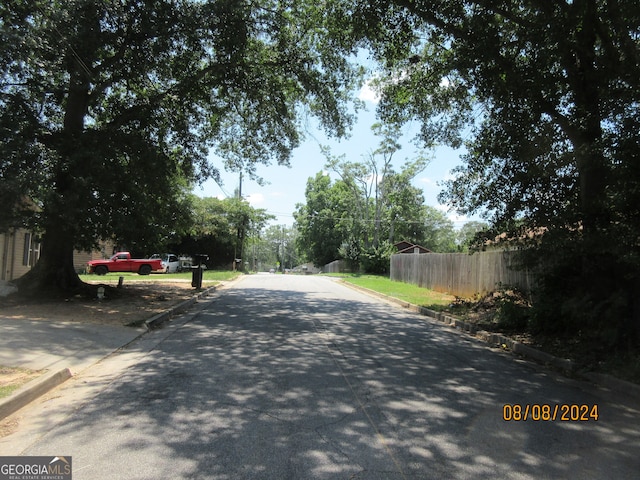 view of road