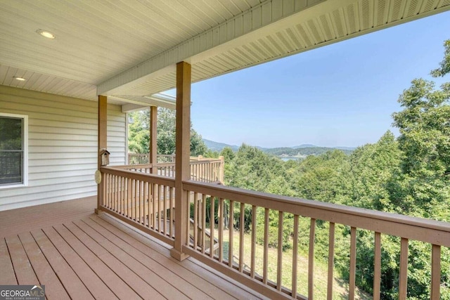 view of wooden terrace