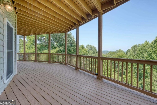 view of wooden terrace