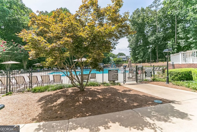 view of pool