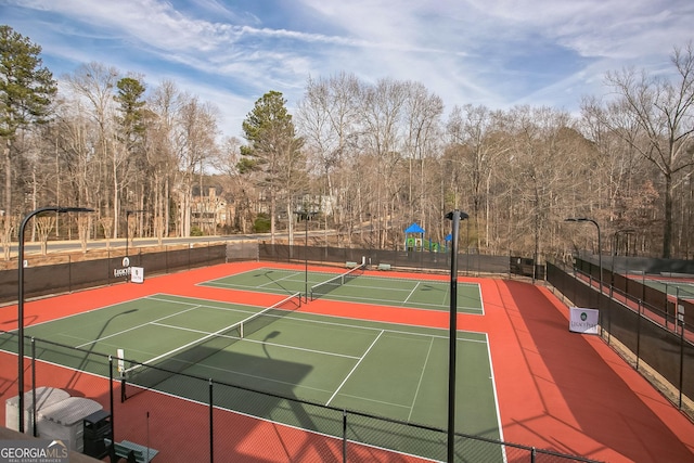 view of sport court with basketball court