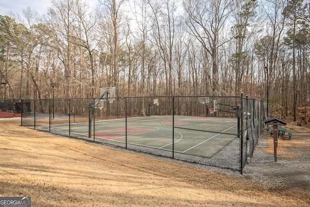 view of basketball court