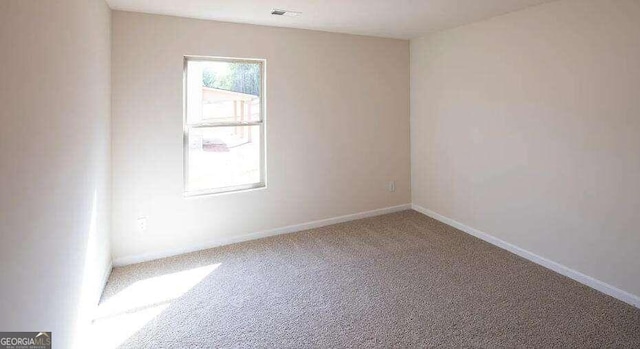 view of carpeted empty room