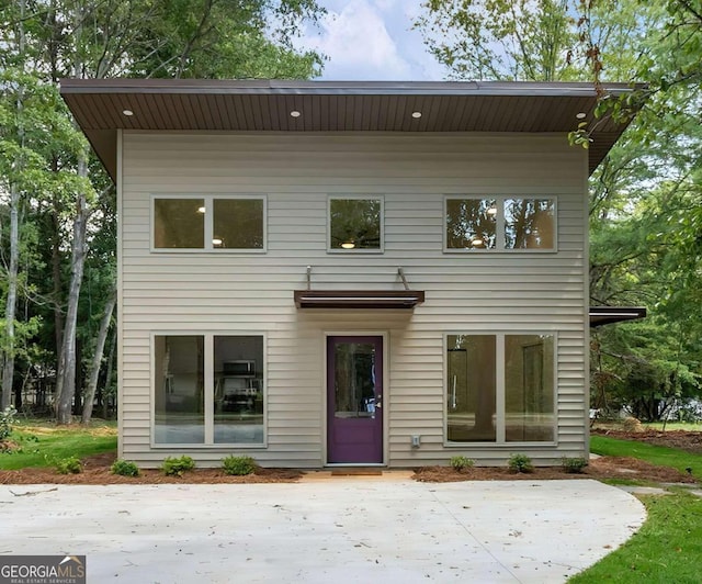 rear view of house with a patio area