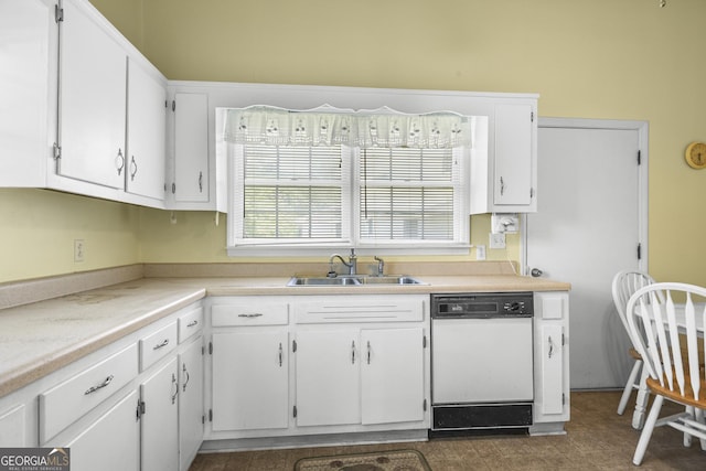 211 Main St, Franklin, GA 30217 - kitchen featuring dishwasher, white cabinetry, and light countertops