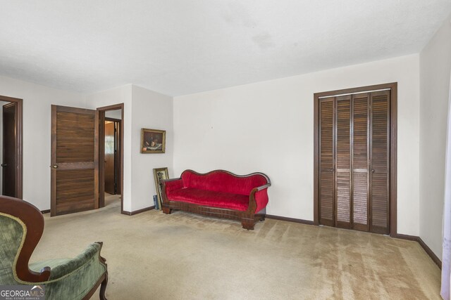 211 Main St, Franklin, GA 30217 - sitting room with carpet flooring and baseboards
