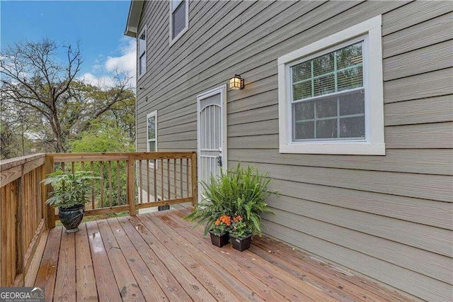 view of wooden terrace