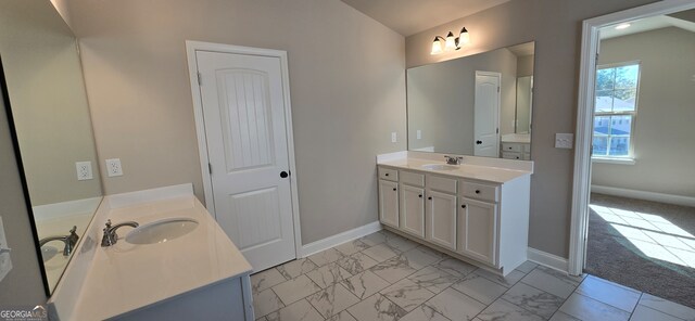 bathroom with vanity