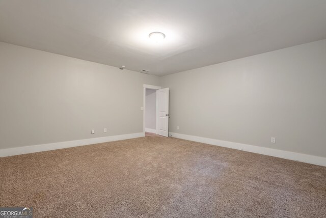 view of carpeted empty room