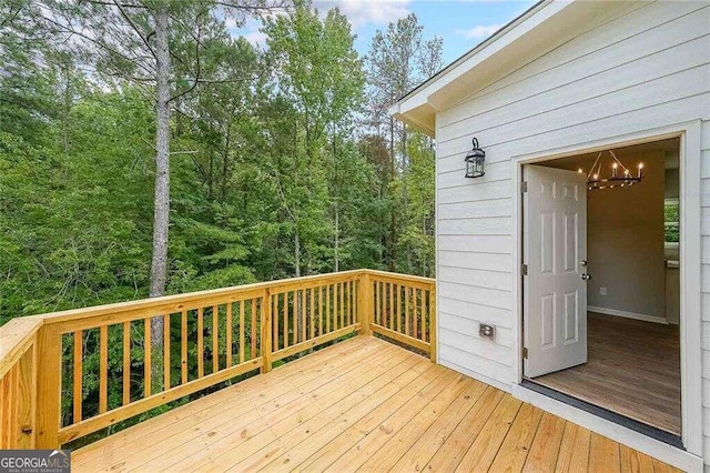 view of wooden terrace