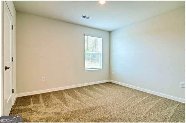 view of carpeted empty room