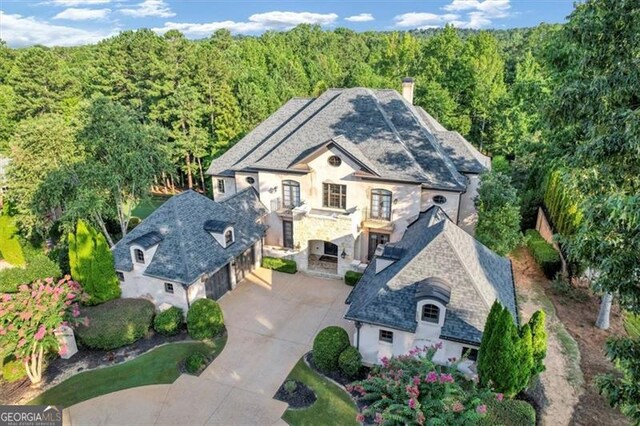 birds eye view of property