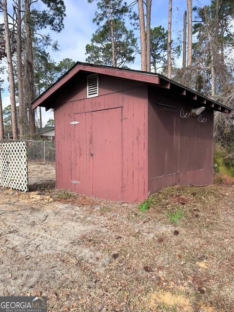 view of outdoor structure