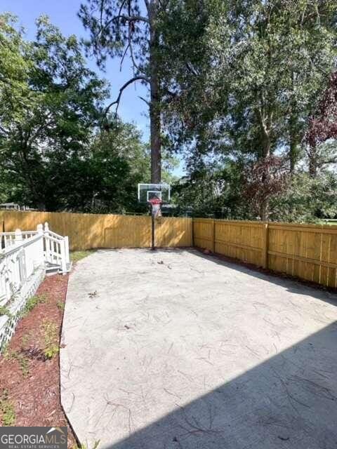 view of basketball court